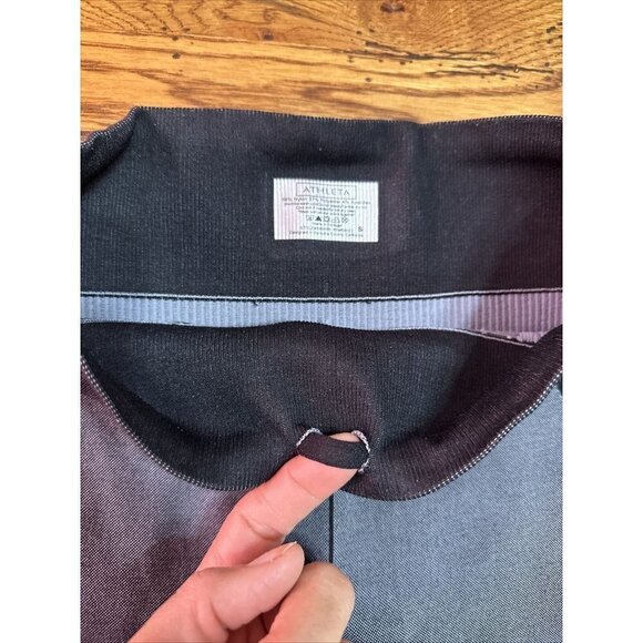 Athleta L51 Gray Flurry Base Layer Seamless Athletic Leggings S NWOT - Picture 8 of 8